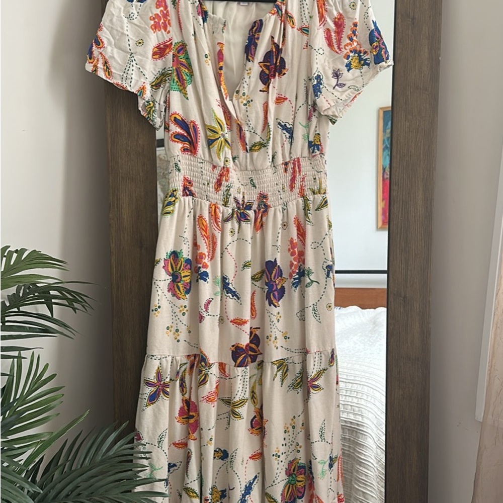 Skies Are Blue Multicolor Floral Maxi Dress